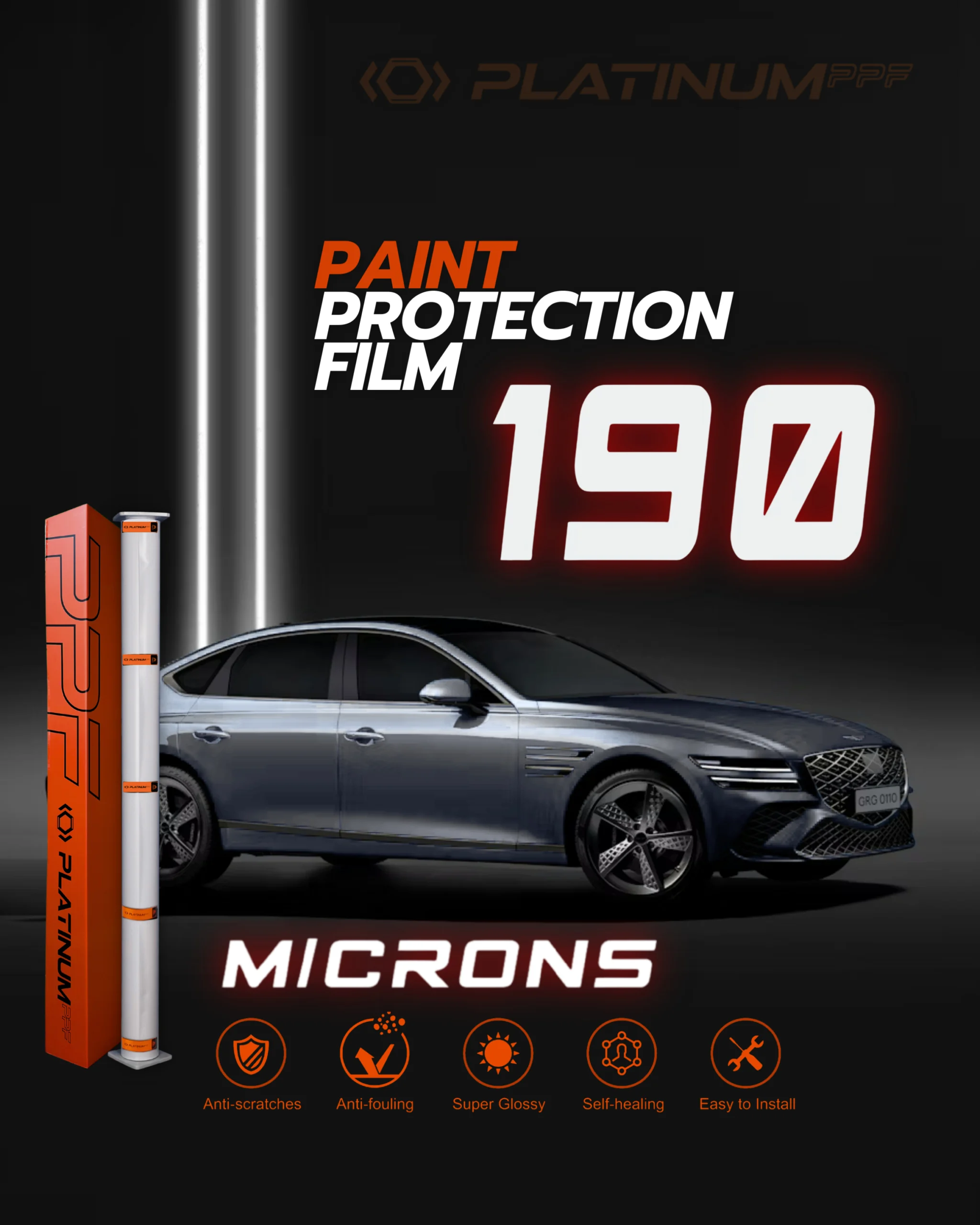 190 Micron PPF paint protection film for vehicles
